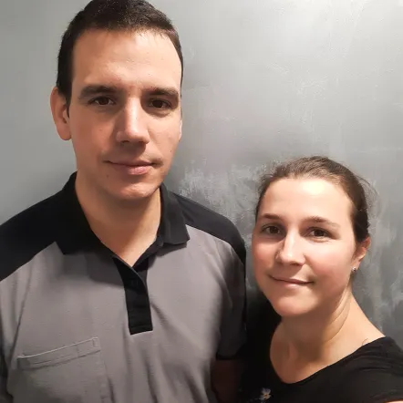 Maxime Padois et Lucie Drouet